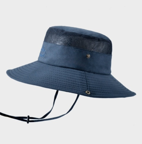 Solid Color Big Brim Sun Hat Outdoor Mountaineering Protection - Heritage cosmetics and beauty care