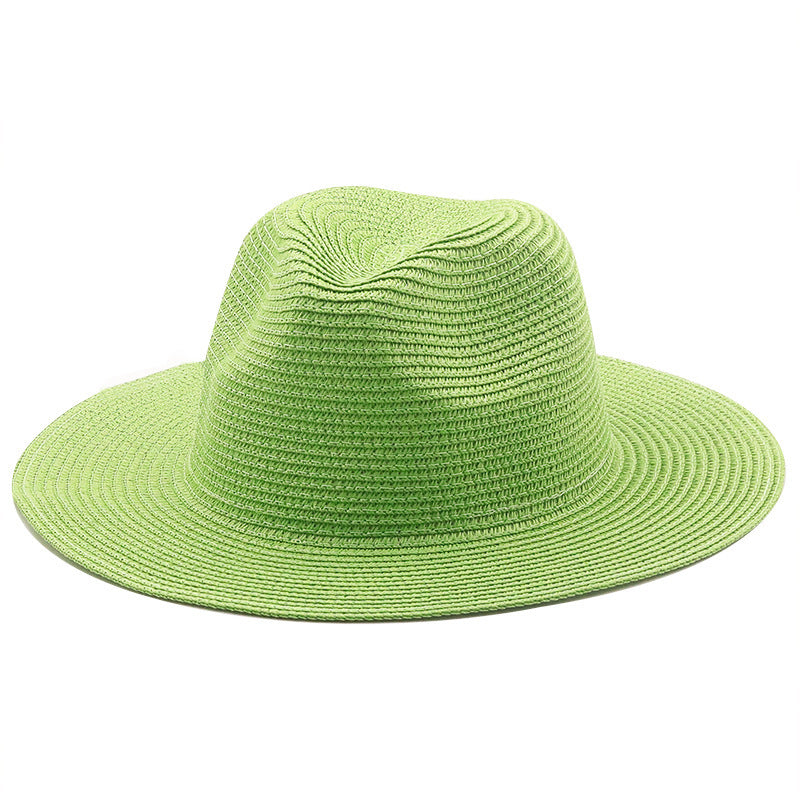 Large-Brimmed Straw Hat Men'S And Women'S Beach Jazz Hats - Heritage cosmetics and beauty care