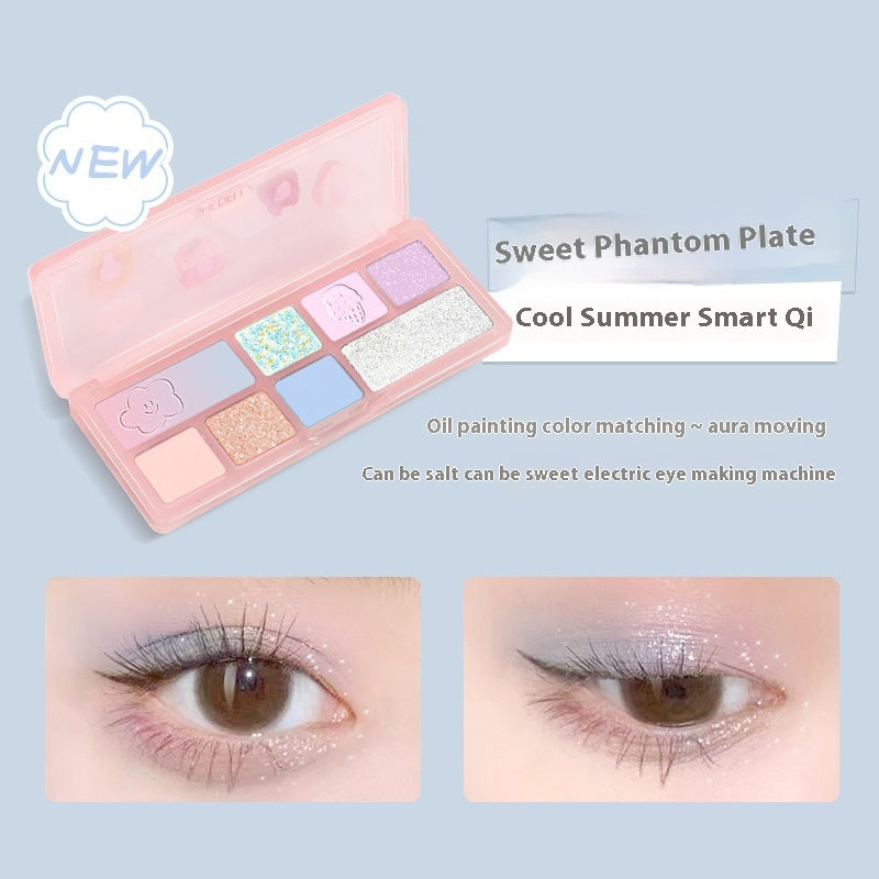 Resin Eight Colors Eye Shadow Plate Girl Student Makeup - Heritage cosmetics and beauty care