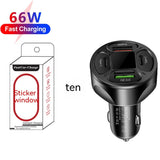 66W 2USB 2Type-c Digital Display Car Charger Support Super Fast Charge Heritage cosmetics and beauty care