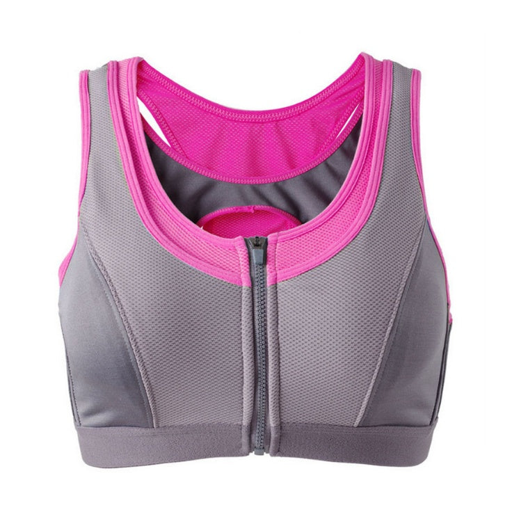 Fitness sports shirt bra sports Yoga women Zipper sports vest Bra Top women sport bra running Sexy 6603 - Heritage cosmetics and beauty care