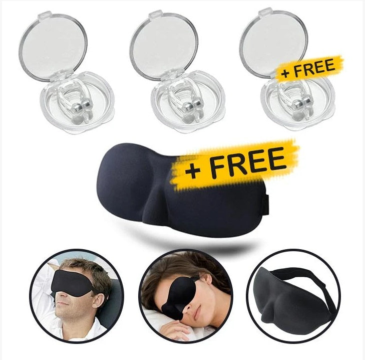 Silicone Magnetic Anti Snore Stop Snoring Nose Clip Sleep Tray Sleeping Aid Apnea Guard Night Device - Heritage cosmetics and beauty care