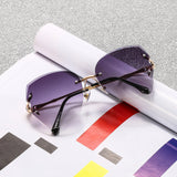 Women's frameless trimmed sunglasses - Heritage cosmetics and beauty care