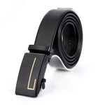 Belt Men's Automatic Buckle Belt Mirror Acrylic Iron Button Men's Business Casual Belt - Heritage cosmetics and beauty care