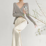 Women's High Waist Slimming Soft Knitted Trousers - Heritage cosmetics and beauty care