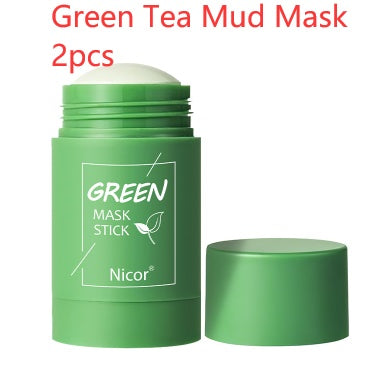 Cleansing Green Tea Mask Clay Stick Oil Control Anti-Acne Whitening Seaweed Mask Skin Care - Heritage cosmetics and beauty care