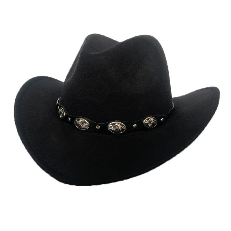 Punk Style Cowboy Hats And Felt For Men And Women - Heritage cosmetics and beauty care