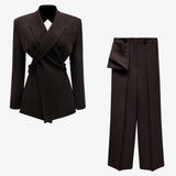 Blazer + straight casual trousers - Heritage cosmetics and beauty care