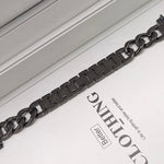 Single Row Denim Chain Metal Watch Band - Heritage cosmetics and beauty care