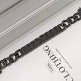 Single Row Denim Chain Metal Watch Band - Heritage cosmetics and beauty care