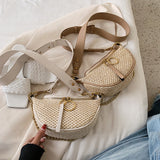 Straw women's bag messenger bag - Heritage cosmetics and beauty care