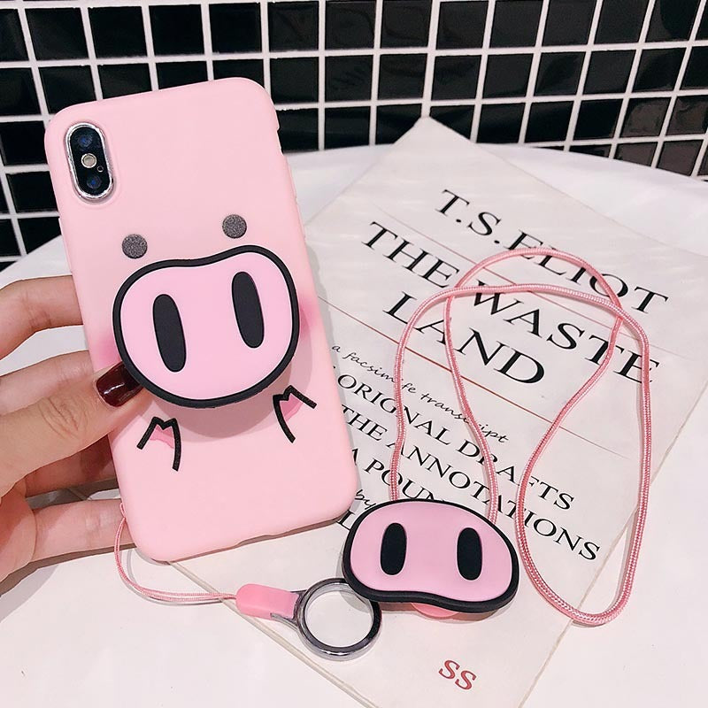 Compatible With  Compatible With , Funny Cartoon PigCase For  X XS Max XR Case For7 6s 8 8 Plus Cover Cute Nose Soft Back Cases Animal Capa Heritage cosmetics and beauty care