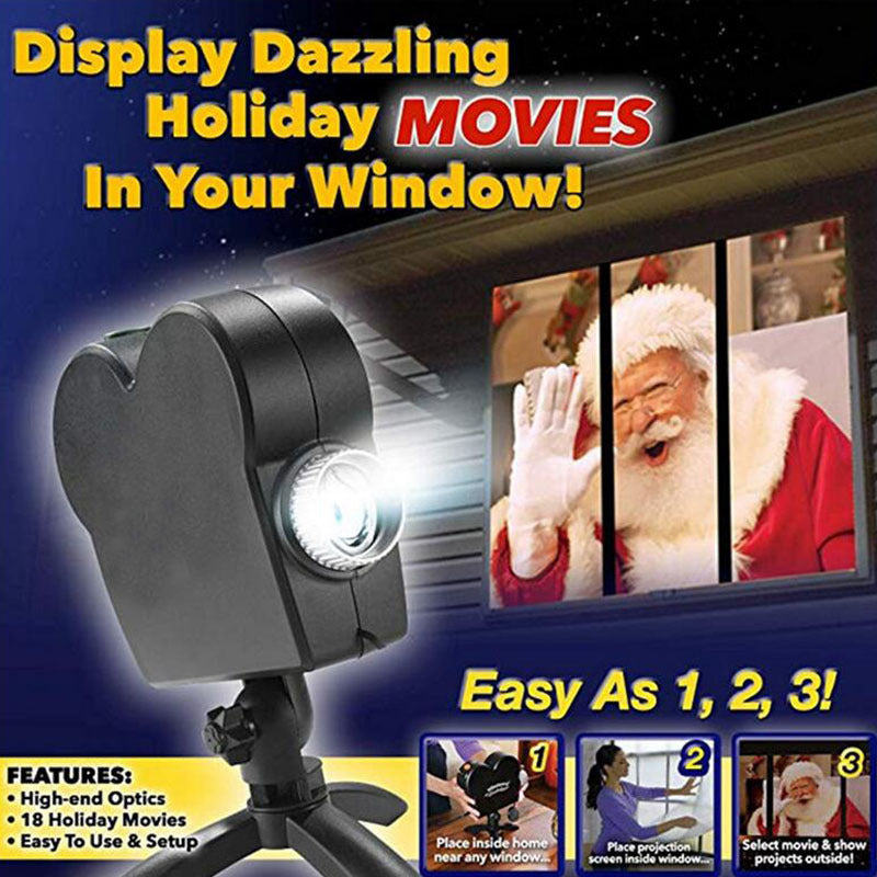 Window LED Lights Display Laser Halloween Home DJ Show Lights Christmas Spotlight Projector Movie Party Lights - Heritage cosmetics and beauty care