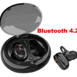 Dual Bluetooth 5.0 Headset Earphone Wireless Earbud with Handsfree Stereo Music QI-Enabled With Charging Box IPX5 Waterproof Heritage cosmetics and beauty care