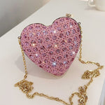 Women's Mini Love Shape Design Clipped Button Sequins Heritage cosmetics and beauty care