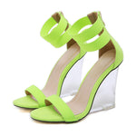 Summer Zip  Toe Wedge Heels - Heritage cosmetics and beauty care