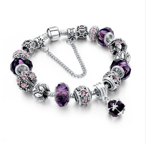 Crystal Beads Bracelets & Bangles Snake Chain Charm Bracelets For Women Jewellery - Heritage cosmetics and beauty care