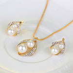 Three-piece Set Of Earrings Necklaces  Rings  And Pearls - Heritage cosmetics and beauty care