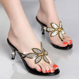 Women's Rhinestone Sandals, High-heeled Stilettos, Summer Sandals And Slippers - Heritage cosmetics and beauty care