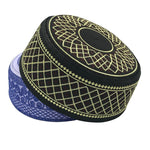 Muslim Hats Cotton Embroidery Islamic Men Prayer Arab Clothing Caps - Heritage cosmetics and beauty care