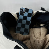 Checkerboard Silicone Mobile Phone Case Anti-falling Heritage cosmetics and beauty care