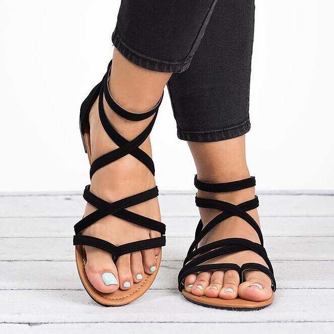 Criss Cross Sandals - Heritage cosmetics and beauty care