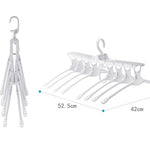 Eight in one home adult hanging foldable rotating non-slip drying rack - Heritage cosmetics and beauty care