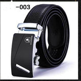 Two-layer leather belt business men's smooth automatic buckle leather belt - Heritage cosmetics and beauty care