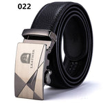 Two-layer leather belt business men's smooth automatic buckle leather belt - Heritage cosmetics and beauty care