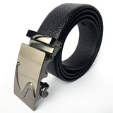 Scratch-resistant Edging Microfiber Belt Men's Automatic Buckle With Lychee Pattern - Heritage cosmetics and beauty care