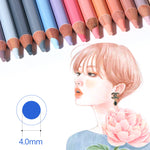 24-color Painting Skin Color Pen Hand-painted Portrait Color Pencil Oily Art Supplies - Heritage cosmetics and beauty care