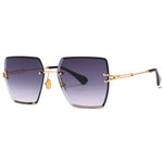 Frameless Trimmed Square Sunglasses - Heritage cosmetics and beauty care