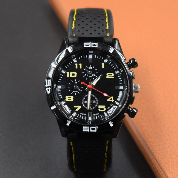 Factory sales of men's sports cars silicon rubber watches wholesale student sports quartz watch - Heritage cosmetics and beauty care