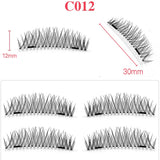 Double magnetic trimagnetic magnet false eyelash 24P full eye four sharpener magnetic eyelashes. - Heritage cosmetics and beauty care