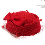 Trendy Women's Hats Fashion Veil Small Top Hats - Heritage cosmetics and beauty care