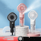 Strong Power Spray Humidification Small Fan Humidification Usb Charging Portable Fan Icy And Refreshing Fan Water Supplement - Heritage cosmetics and beauty care