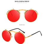 Round frame flip sunglasses - Heritage cosmetics and beauty care