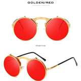 Round frame flip sunglasses - Heritage cosmetics and beauty care