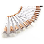 11 sets of marble makeup brush with makeup brush beauty makeup kit 11 makeup brush sets - Heritage cosmetics and beauty care