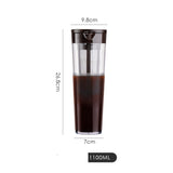 Cold Brew Coffee Maker Refrigerator Sealed Tea Separator Heritage cosmetics and beauty care