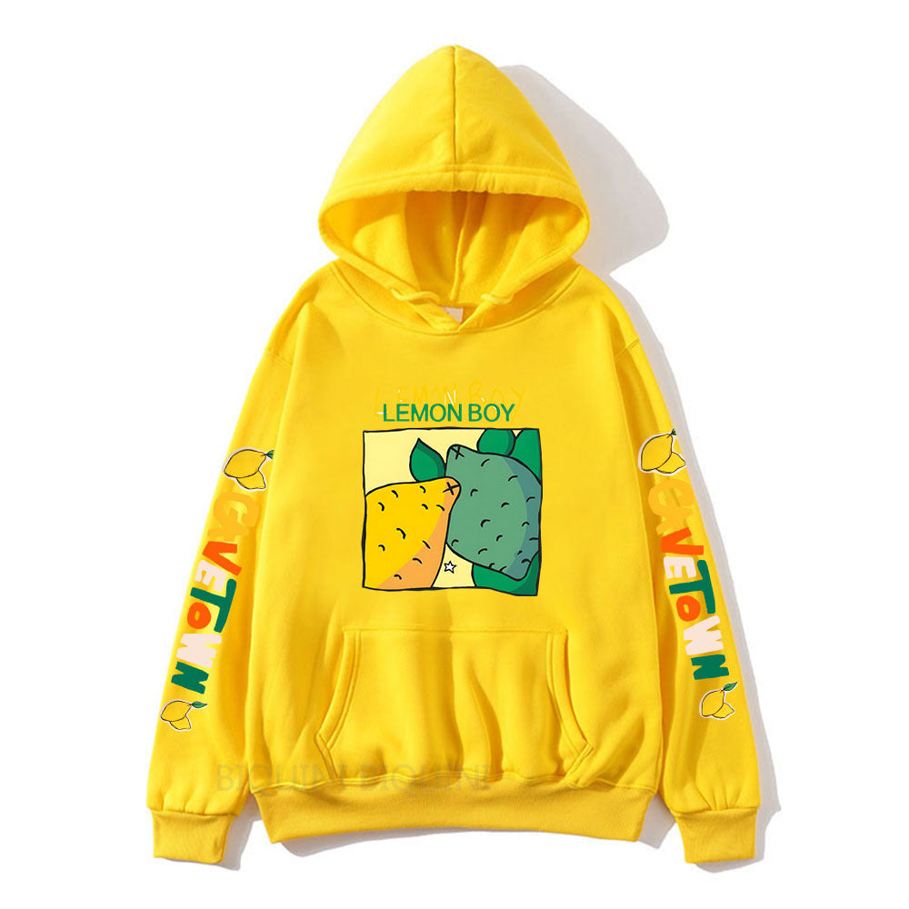 Cavetown Lemon Boy Cartoon Print Hoodies For Fans Mens Cartoon Heritage cosmetics and beauty care