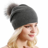 Fur Pompom Hats - Heritage cosmetics and beauty care