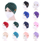 Epidemic Prevention Supplies Ladies Masks Hats Anti-Strangle Headbands Button Headbands - Heritage cosmetics and beauty care