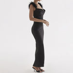 Women's Suspender Neck Tight Long Dress - Heritage cosmetics and beauty care