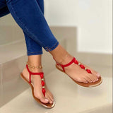 Casual buckle thong sandals - Heritage cosmetics and beauty care