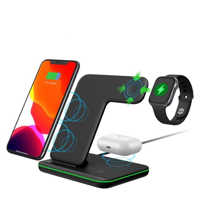 Compatible With Three-in-one Bracket Wireless Charger Mobile Phone Wireless Charger Heritage cosmetics and beauty care