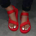 Velcro flat casual sandals - Heritage cosmetics and beauty care