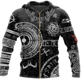 Viking Odin Tattoo D Printed Men hoodies - Heritage cosmetics and beauty care