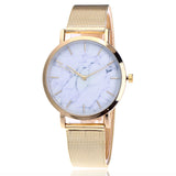 Vansvar fashion brand silver and gold mesh band creative marble wristwatch casual women quartz watches gift relogio feminino - Heritage cosmetics and beauty care