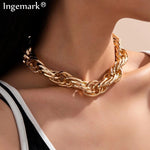 Aluminum Zipper Grinding Angle Chain Lantern Chain Women's Necklace - Heritage cosmetics and beauty care